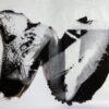 palladium print - abstract image of a tattooed woman's body with preying mantis by Alice Garik