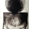 palladium print - abstract image of a eye tattoo on a man's back by Alice Garik
