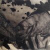 palladium print - abstract image of tattooed arm and seaweed by Alice Garik